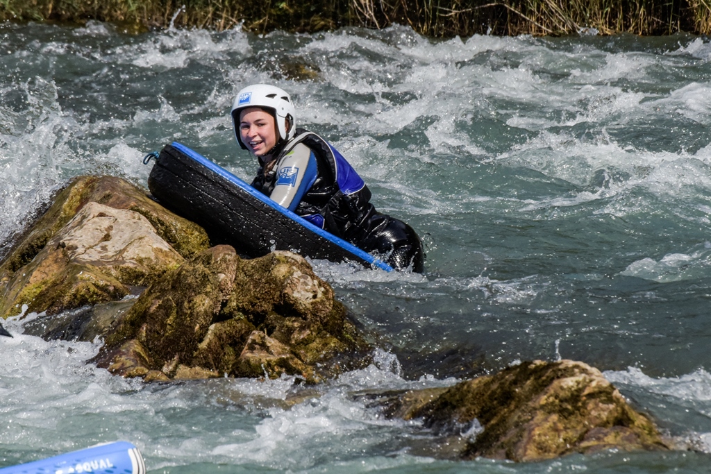 Hidrospeed con niños en Huesca