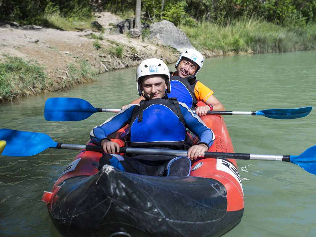 Kayak en familia aguas tranquilas Huesca